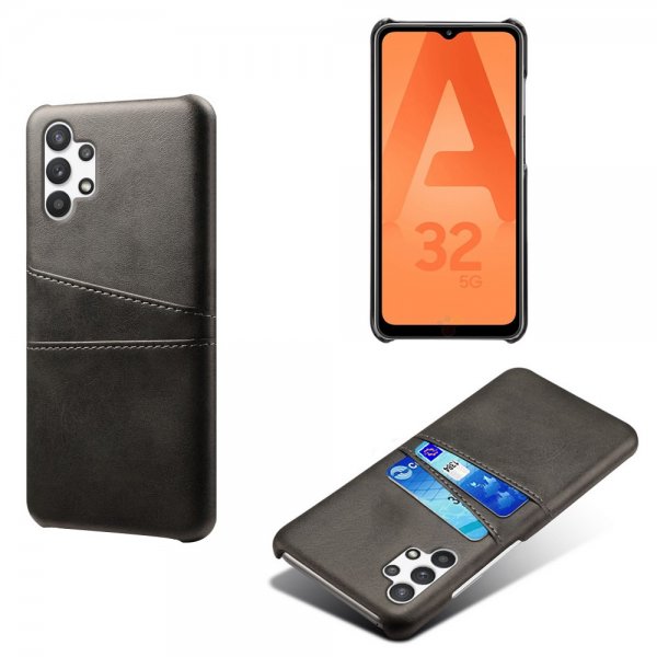 Samsung Galaxy A32 5G Cover med to Kortlommer Sort