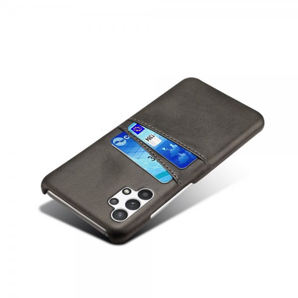 Samsung Galaxy A32 5G Cover med to Kortlommer Sort
