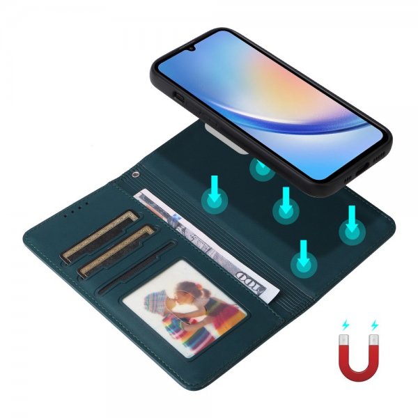 Betopnice Samsung Galaxy A34 5G Cover med aftageligt etui 005 Blå