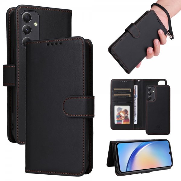 Betopnice Samsung Galaxy A34 5G Cover med aftageligt etui 005 Sort