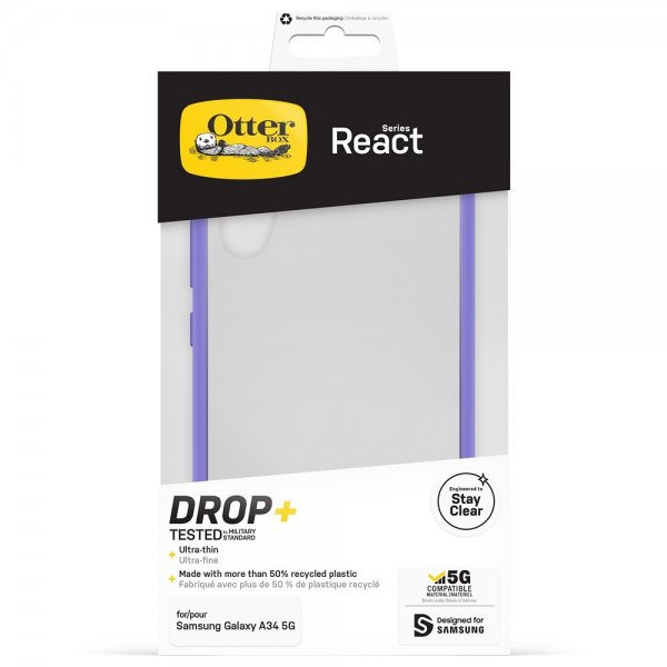 Otterbox Samsung Galaxy A34 5G Cover React Purplexing
