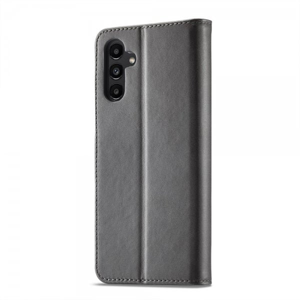 Lc.Imeeke Samsung Galaxy A35 Cover med Kortrum Stativfunktion Grå
