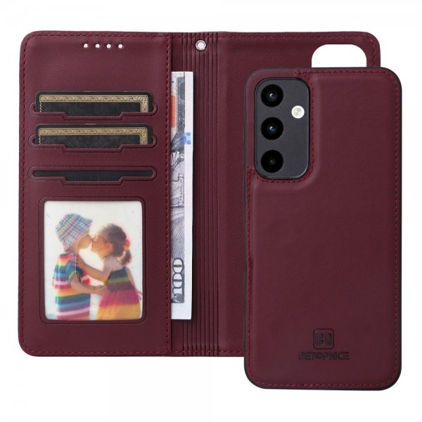 Betopnice Samsung Galaxy A35 Etui med Aftageligt Cover 005 Rød