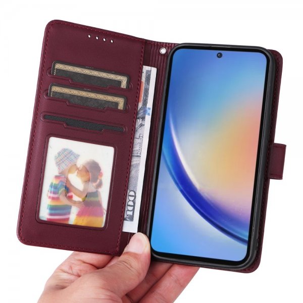 Betopnice Samsung Galaxy A35 Etui med Aftageligt Cover 005 Rød