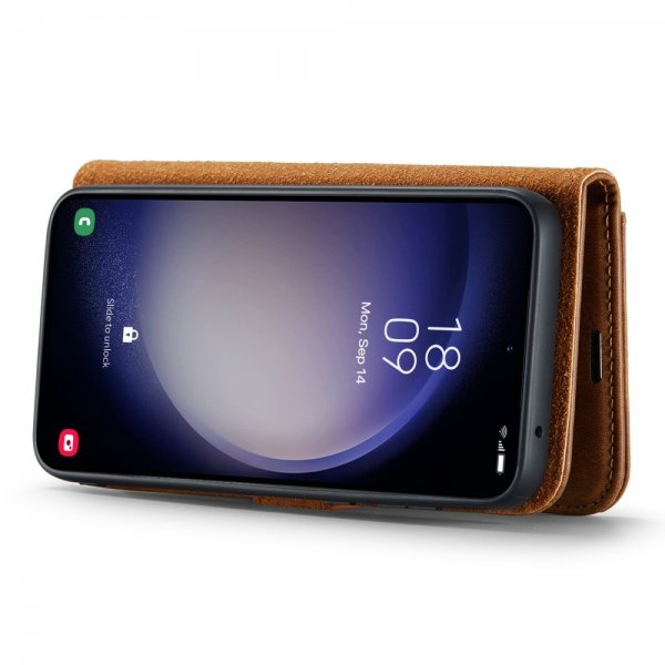 Dg.Ming Samsung Galaxy A35 Etui med Aftageligt Cover Brun