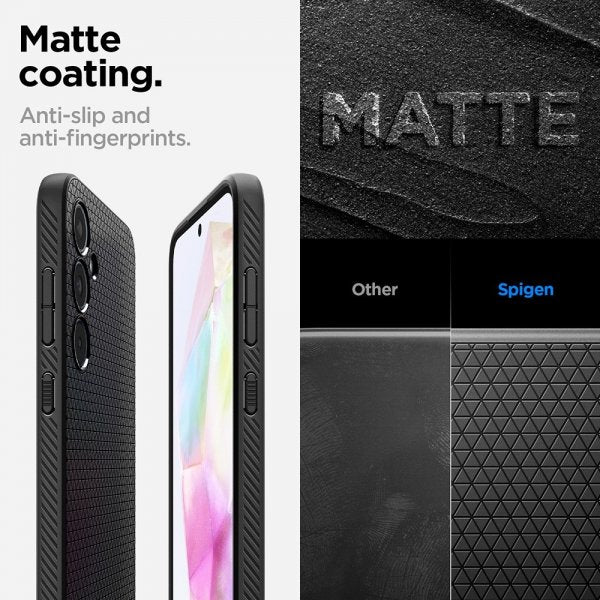 Spigen Samsung Galaxy A35 Cover Liquid Air Mat Sort