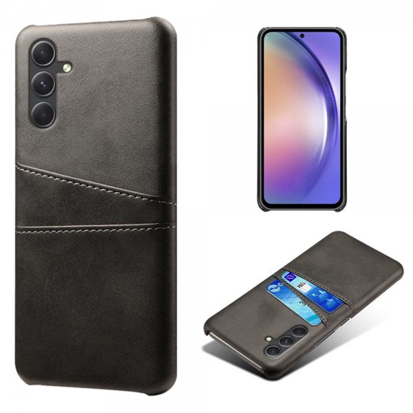 Samsung Galaxy A35 Cover med to Kortlommer Sort