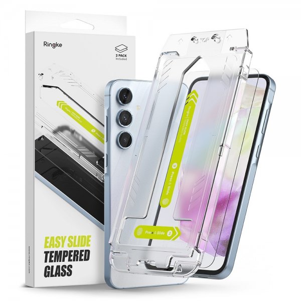Ringke Samsung Galaxy A35 Skærmbeskyttelse Easy Slide 2-pak