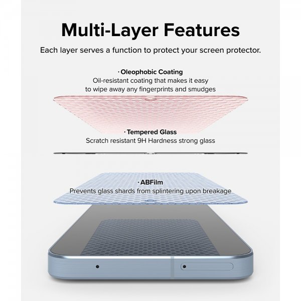 Ringke Samsung Galaxy A35 Skærmbeskyttelse Easy Slide 2-pak