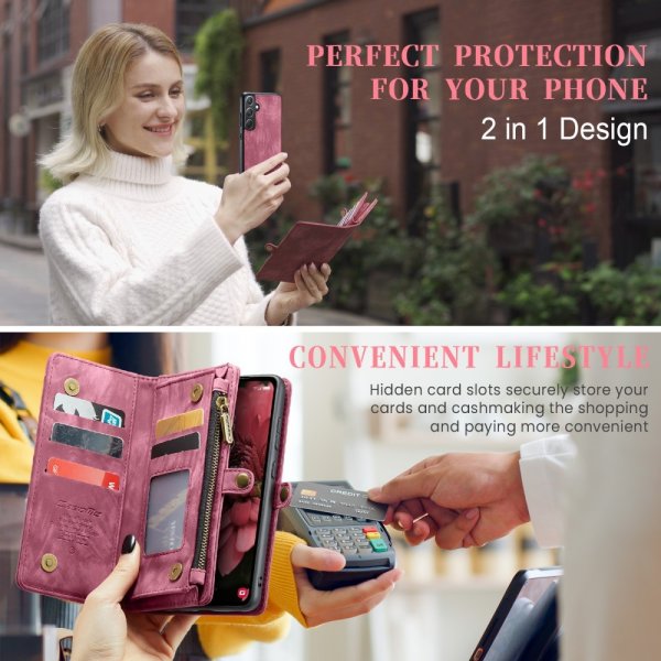 CaseMe Samsung Galaxy A36 Futteral 008 Series Aftageligt Cover Rød