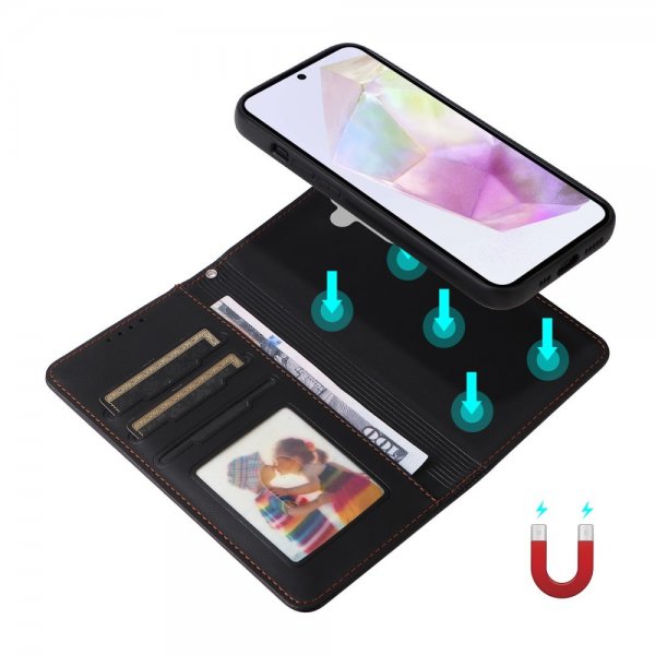 Betopnice Samsung Galaxy A36 Cover med Aftageligt Cover 005 Sort