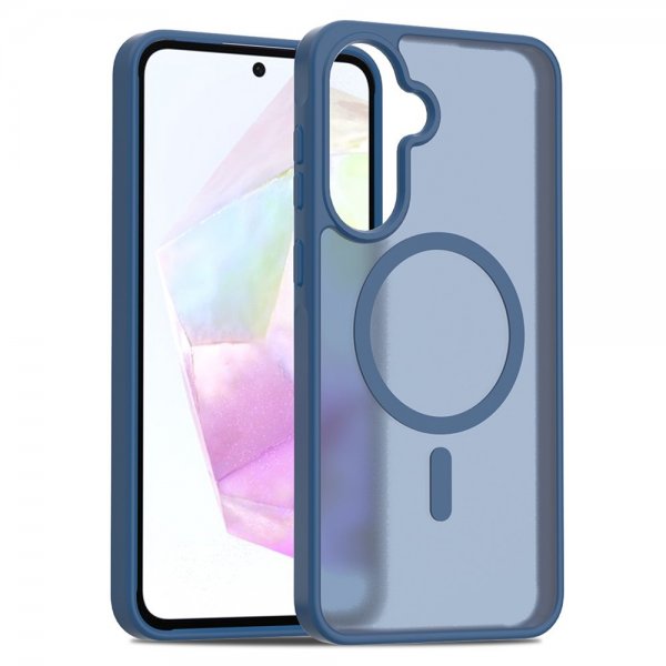 Samsung Galaxy A36/Galaxy A56 Cover Frosted MagSafe Blå