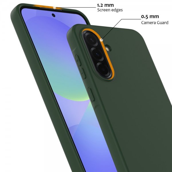 Samsung Galaxy A36/Galaxy A56 Cover med Rem Silikone MagSafe Mørkegrøn