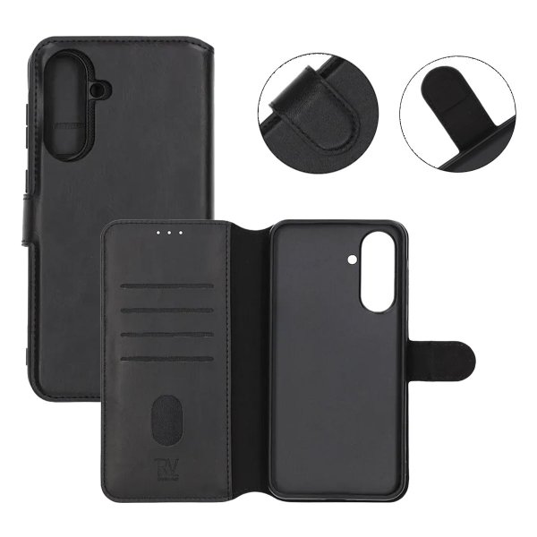 Rvelon Samsung Galaxy A36 Etui Magnetisk Aftageligt Cover Sort