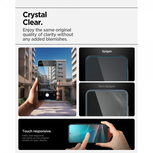 Spigen Samsung Galaxy A36/A37 Skærmbeskyttelse GLAS.tR EZ Fit 2-pak