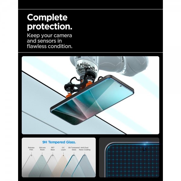 Spigen Samsung Galaxy A36/A37 Skærmbeskyttelse GLAS.tR EZ Fit 2-pak