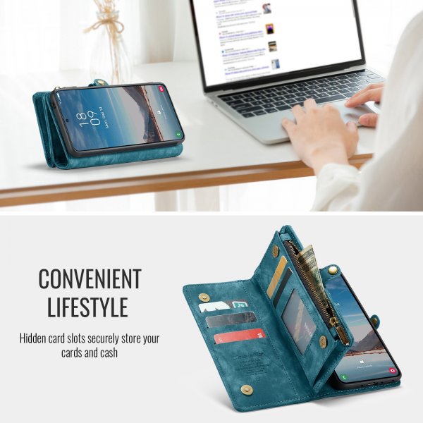 CaseMe Samsung Galaxy A37 Cover 008 Series Aftageligt Cover Blå
