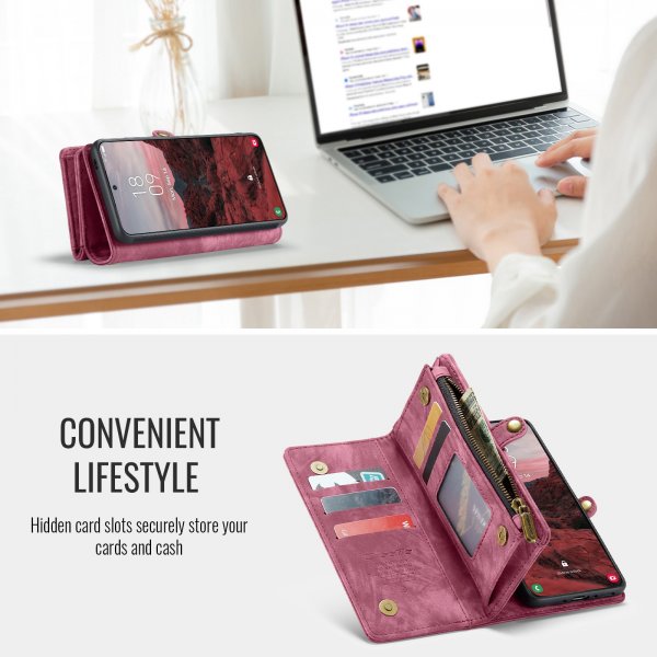 CaseMe Samsung Galaxy A37 Cover 008 Series Aftageligt Cover Rød