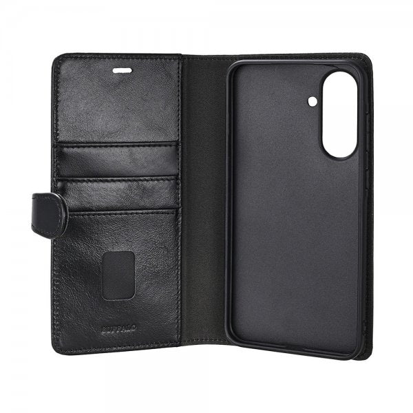 Buffalo Samsung Galaxy A37 Etui 2-i-1 Ægte Læder 3 Kortlommer Sort