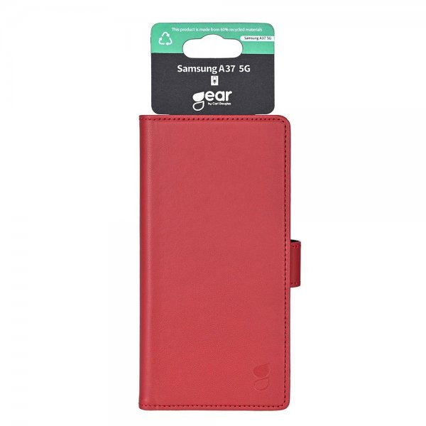 Gear Samsung Galaxy A37 Etui 3 Kortlommer Rød