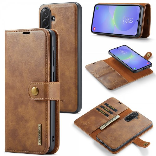 Dg.Ming Samsung Galaxy A37 Etui med Aftagelig Skal Brun