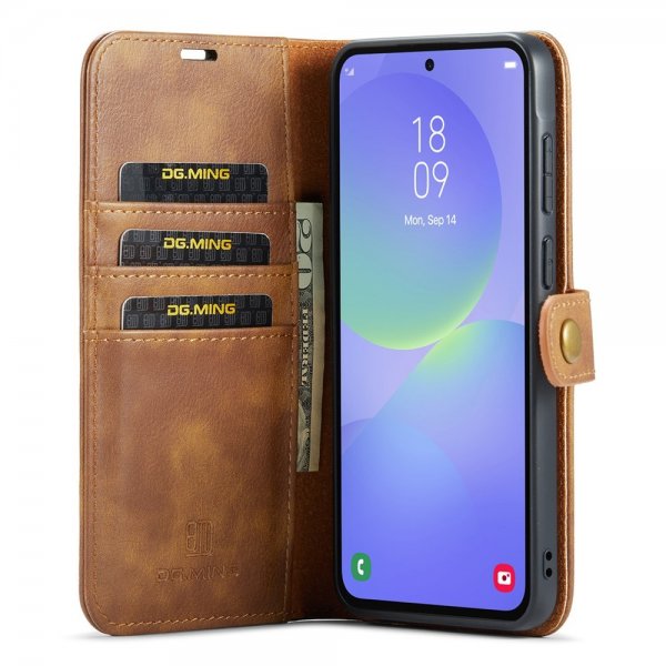 Dg.Ming Samsung Galaxy A37 Etui med Aftagelig Skal Brun