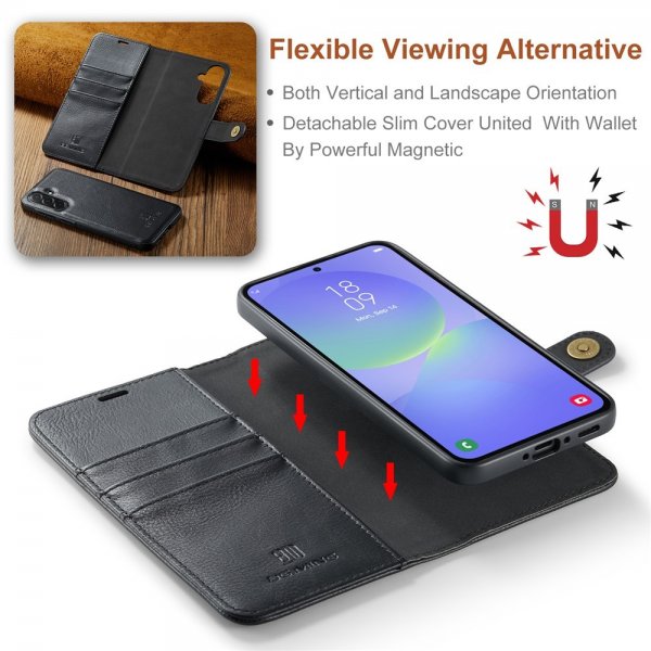 Dg.Ming Samsung Galaxy A37 Etui med Aftagelig Skal Sort