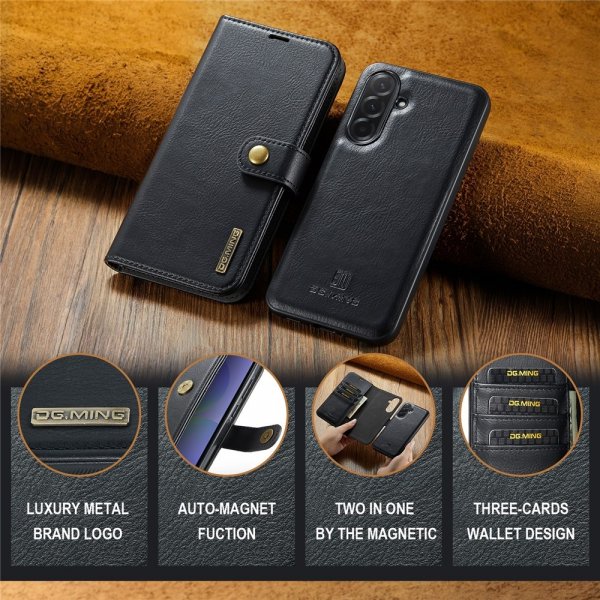 Dg.Ming Samsung Galaxy A37 Etui med Aftagelig Skal Sort