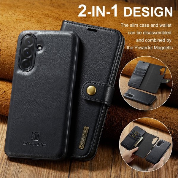 Dg.Ming Samsung Galaxy A37 Etui med Aftagelig Skal Sort