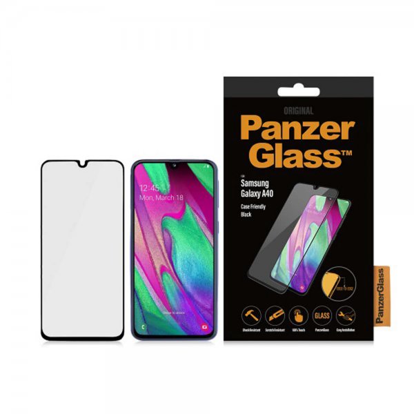 PanzerGlass Samsung Galaxy A40 Skærmbeskyttelse Case Friendly