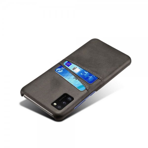 Samsung Galaxy A41 Cover med to Kortlommer Sort