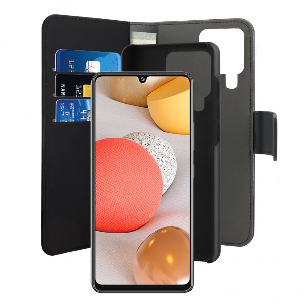 Puro Samsung Galaxy A42 5G Cover Wallet Detachable 2 i 1 Sort