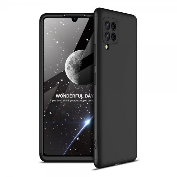 GKK Samsung Galaxy A42 5G Cover Tredelt Sort