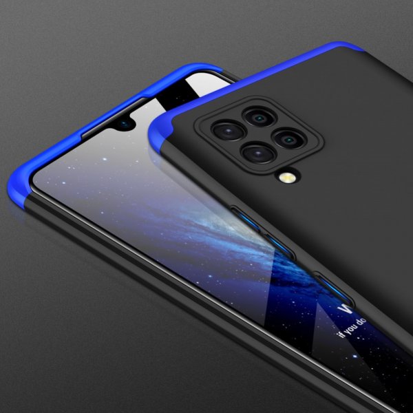 GKK Samsung Galaxy A42 5G Cover Tredelt Sort Blå