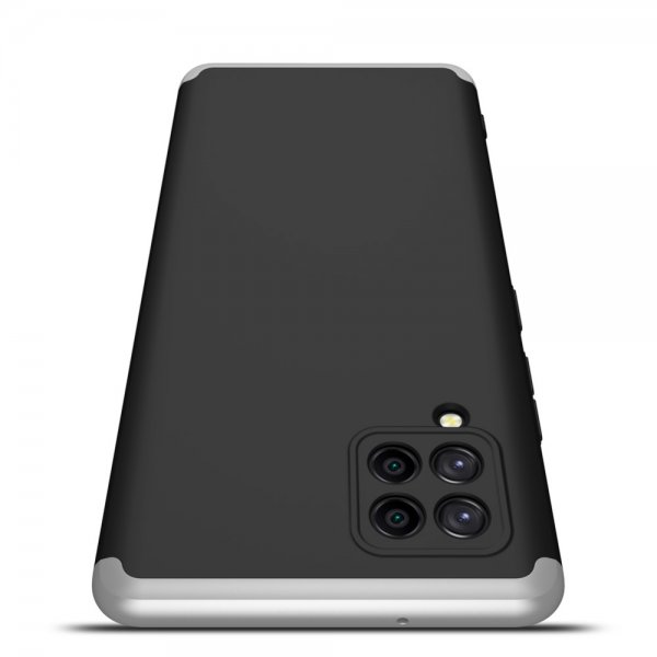 GKK Samsung Galaxy A42 5G Cover Tredelt Sort Sølv
