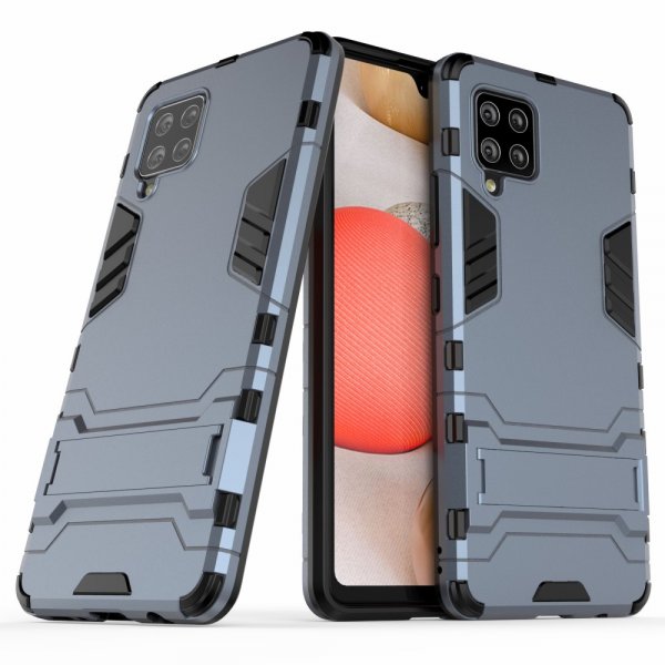 Samsung Galaxy A42 5G Cover Armor Standfunktion Blå
