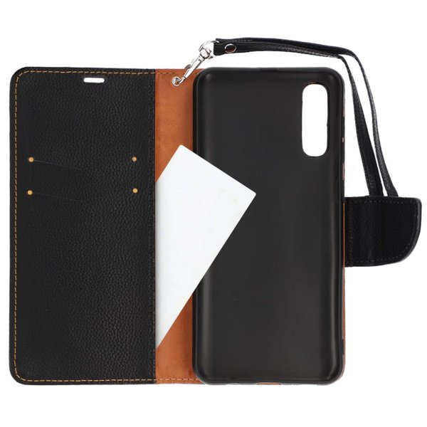 Samsung Galaxy A50 Cover med Stand Sort