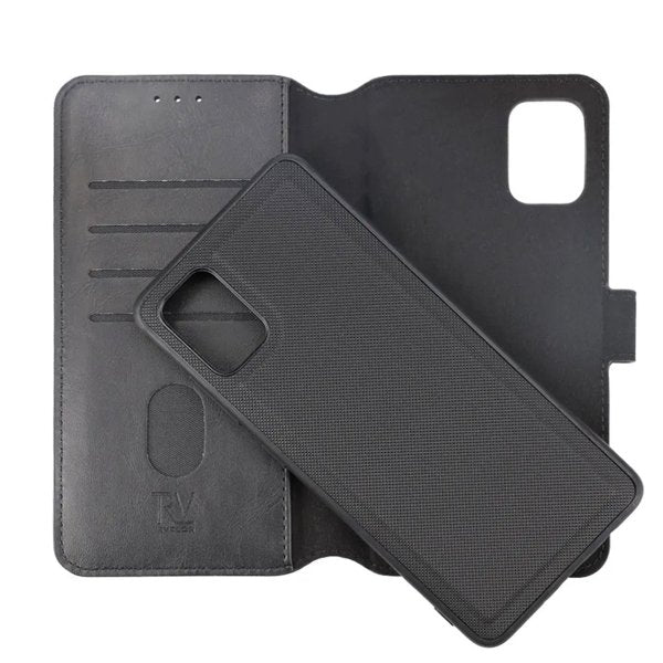 Rvelon Samsung Galaxy A51 Etui Magnetisk Aftageligt Cover Sort