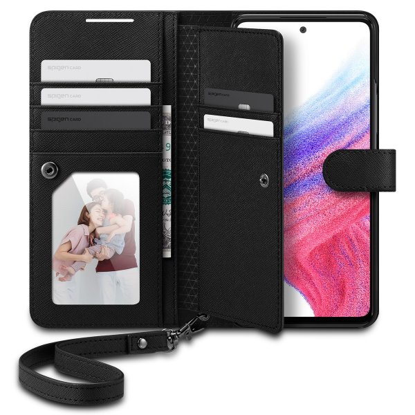 Spigen Samsung Galaxy A53 5G Etui Wallet S Plus Sort