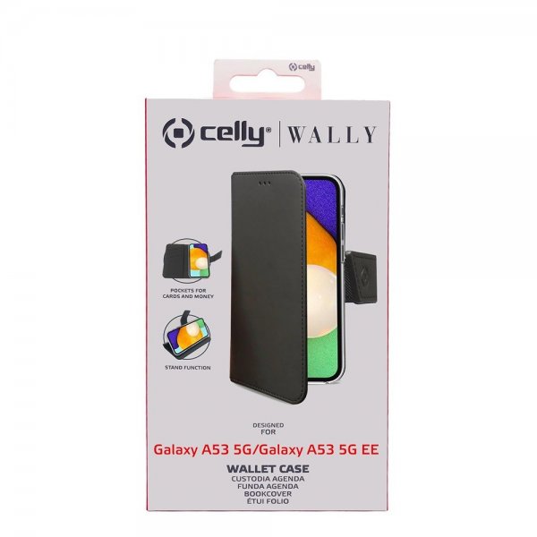 Celly Samsung Galaxy A53 5G Etui Wally Wallet Case Sort