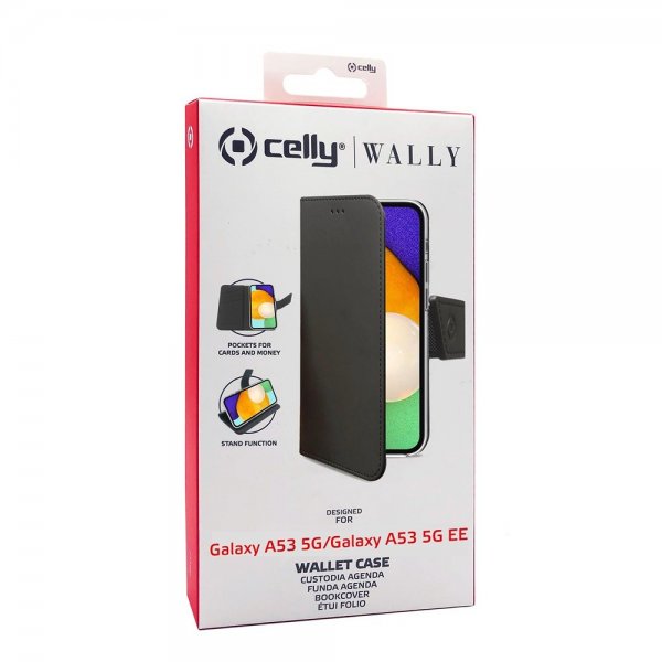 Celly Samsung Galaxy A53 5G Etui Wally Wallet Case Sort