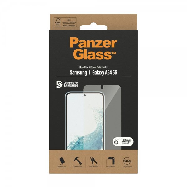 PanzerGlass Samsung Galaxy A54 5G Skærmbeskyttelse Ultra-Wide Fit