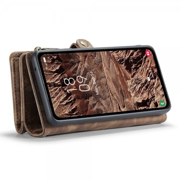 CaseMe Samsung Galaxy A55 Etui 008 Series Aftageligt Cover Brun
