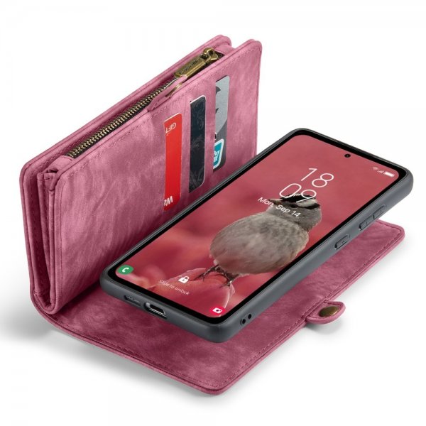 CaseMe Samsung Galaxy A55 Etui 008 Series Aftageligt Cover Rød