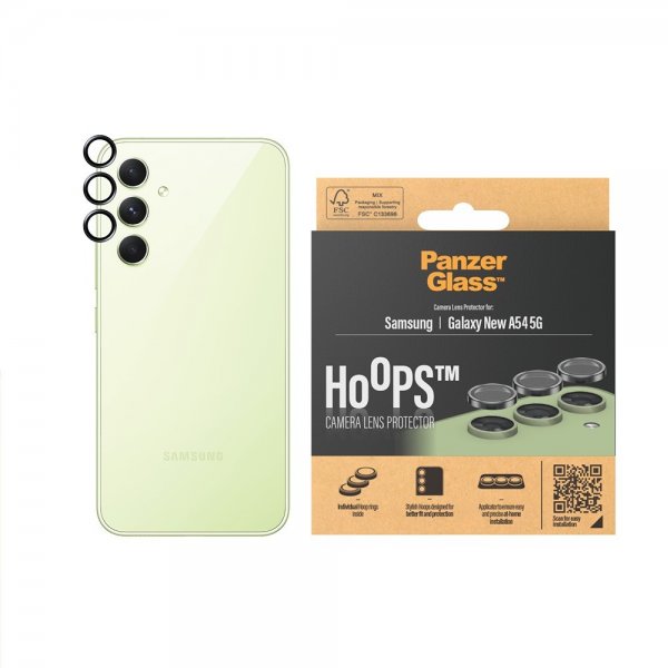 PanzerGlass Samsung Galaxy A55 Kamerabeskyttelse Hoops Sort