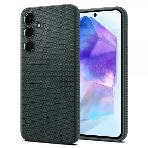 Spigen Samsung Galaxy A55 Cover Liquid Air Abyss Green