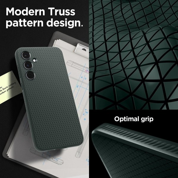 Spigen Samsung Galaxy A55 Cover Liquid Air Abyss Green