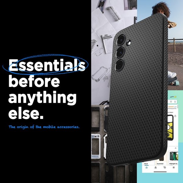 Spigen Samsung Galaxy A55 Cover Liquid Air Mat Sort
