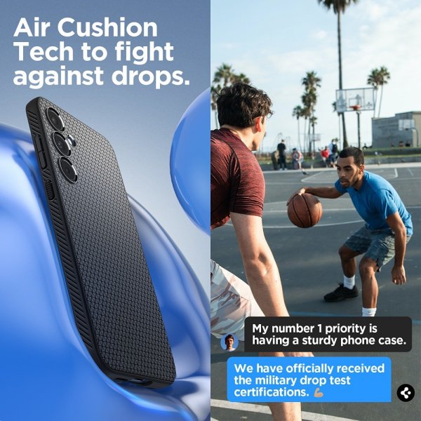 Spigen Samsung Galaxy A55 Cover Liquid Air Mat Sort