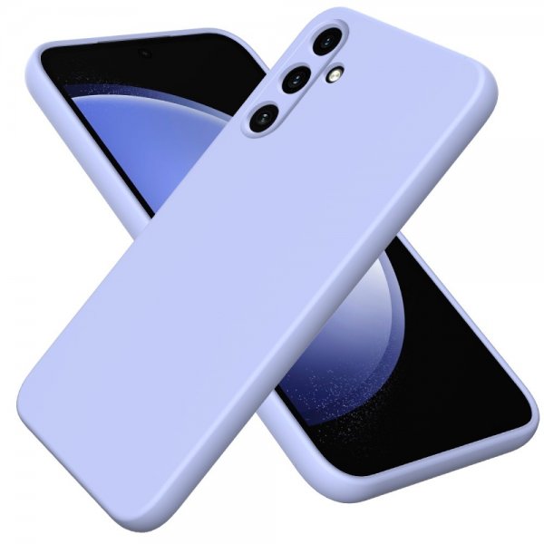 Samsung Galaxy A55 Cover med Strap Silikone Lilla
